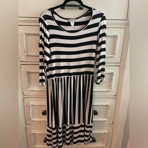 Pretty young thing striped dress size XL